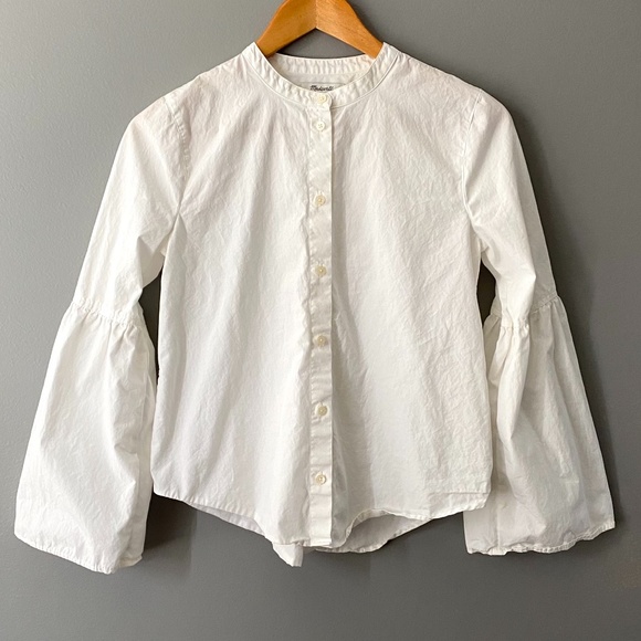 Final Price! Madewell Bell-Sleeve Button-Down Shirt - Picture 4 of 10